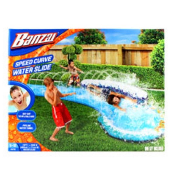 Banzai Other - BANZAI SPEED CURVE WATER SLIDE-NIB!